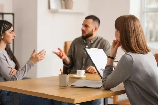 Image of couple access free mediation using family mediation voucher scheme  Kingston upon Thames